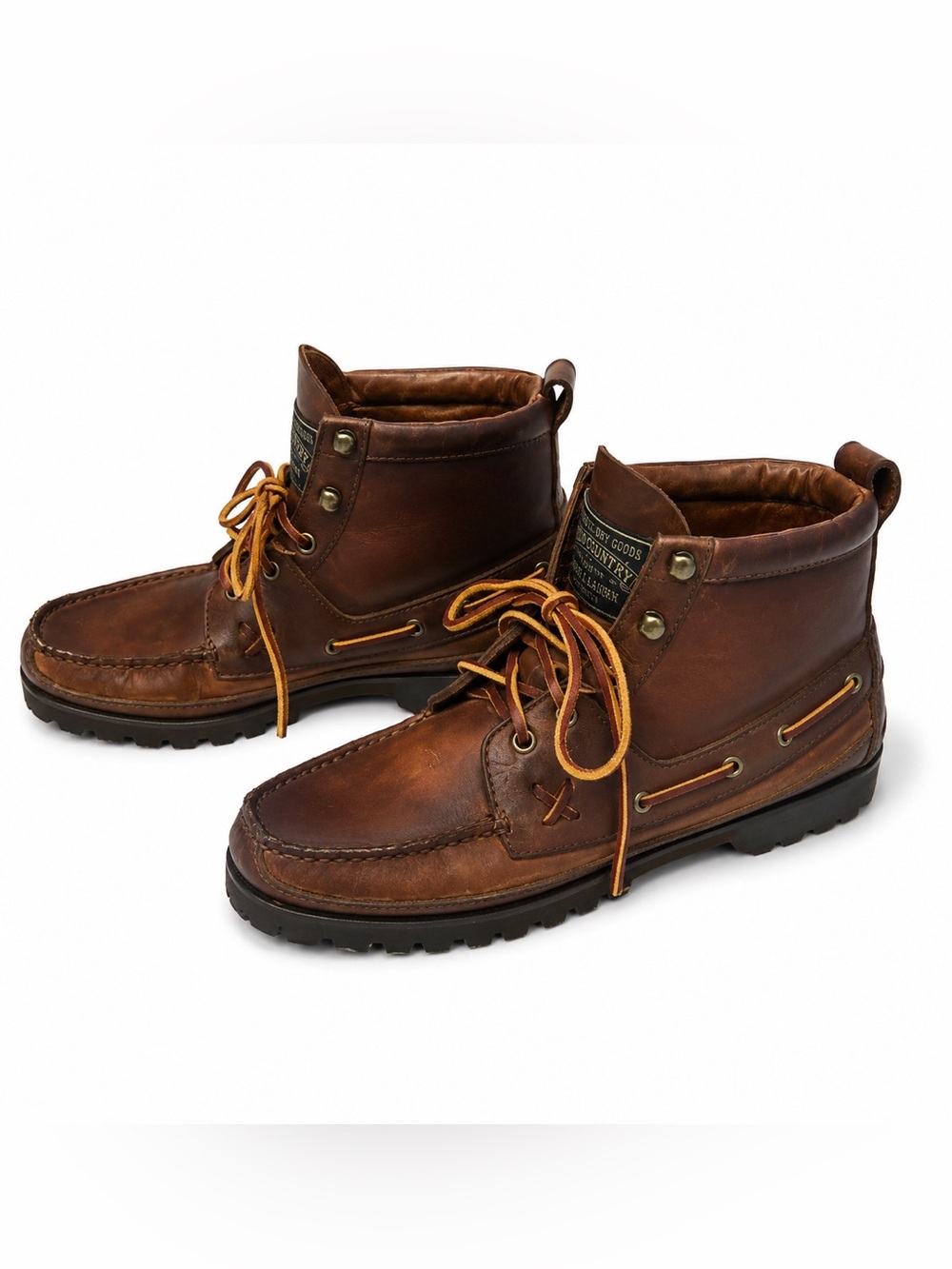 LPolo Ralph Lauren Polo Country Authentic Dry Goods Leather Boots – Men’s Siz